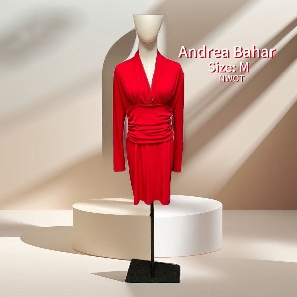 Andrea Behar Red Dress NWOT Size M